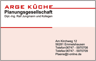 Arge Kueche, Am Kirchweg 12, 56281 Emmelshausen, Tel 06747-5970708, Plaene@t-online.de